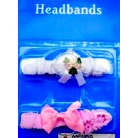 Baby Girl  Newborn 2 pack Hair bands-0mths+
